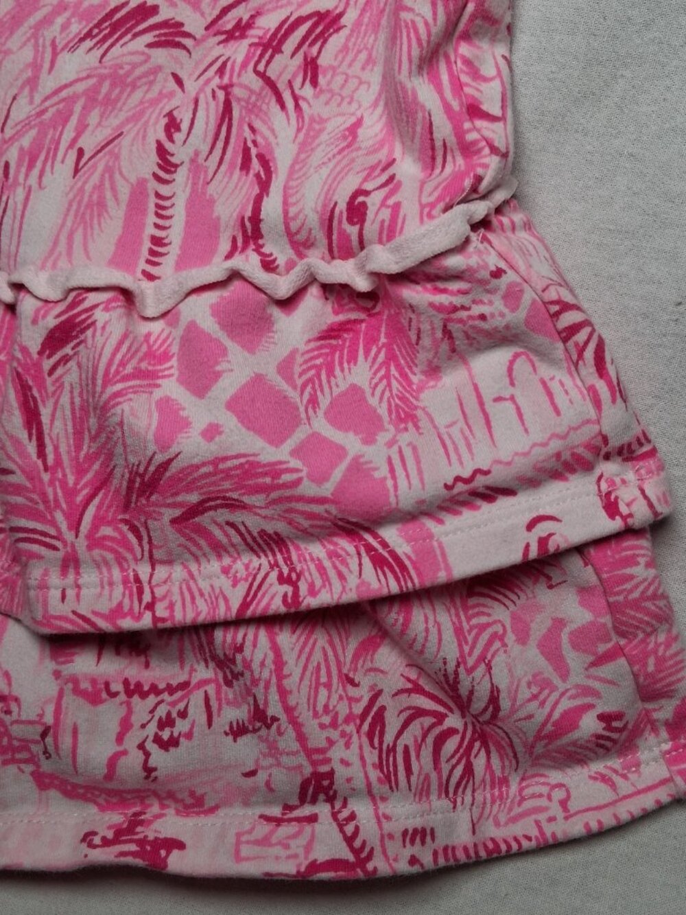 Lilly Pulitzer Kailyn Dress Girls Medium 6-7 Pink Blossom Palm Beach Paradise - Picture 10 of 12
